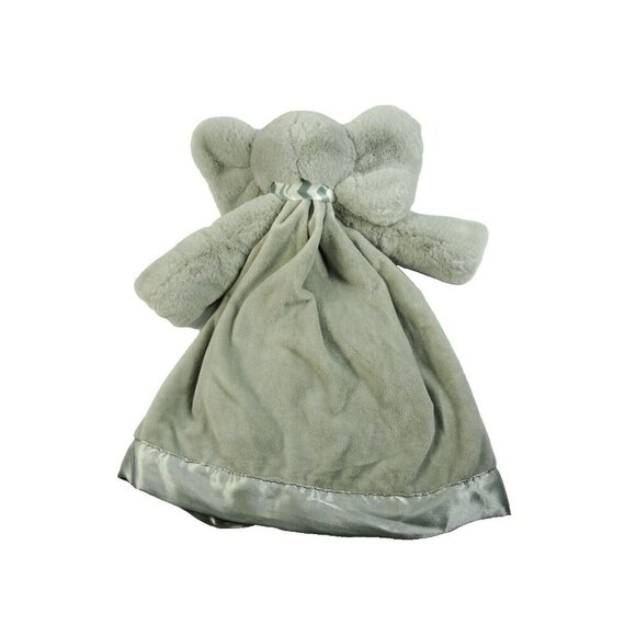 Bearington Baby Collection Elephant Lovey Baby Security Blanket Gray Silky - Picture 4 of 6